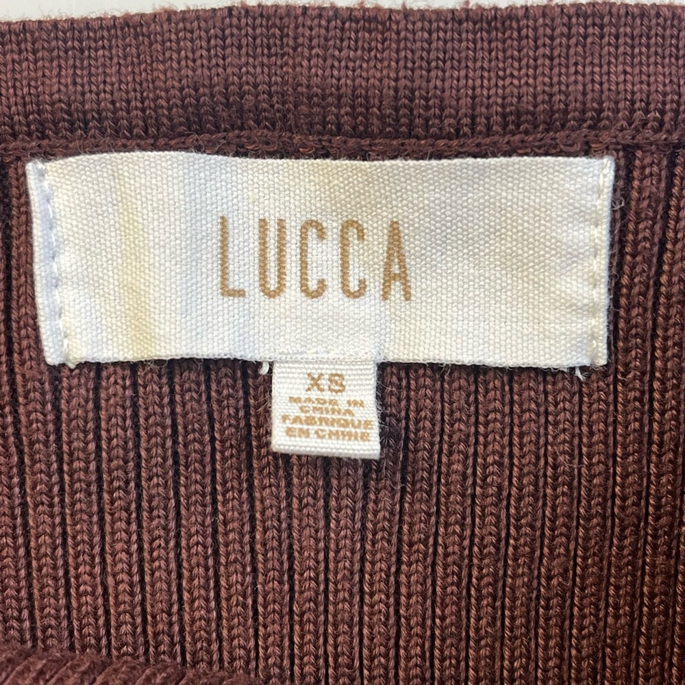 Lucca Women’s Ribbed Top R183-13 - Picture 2 of 5